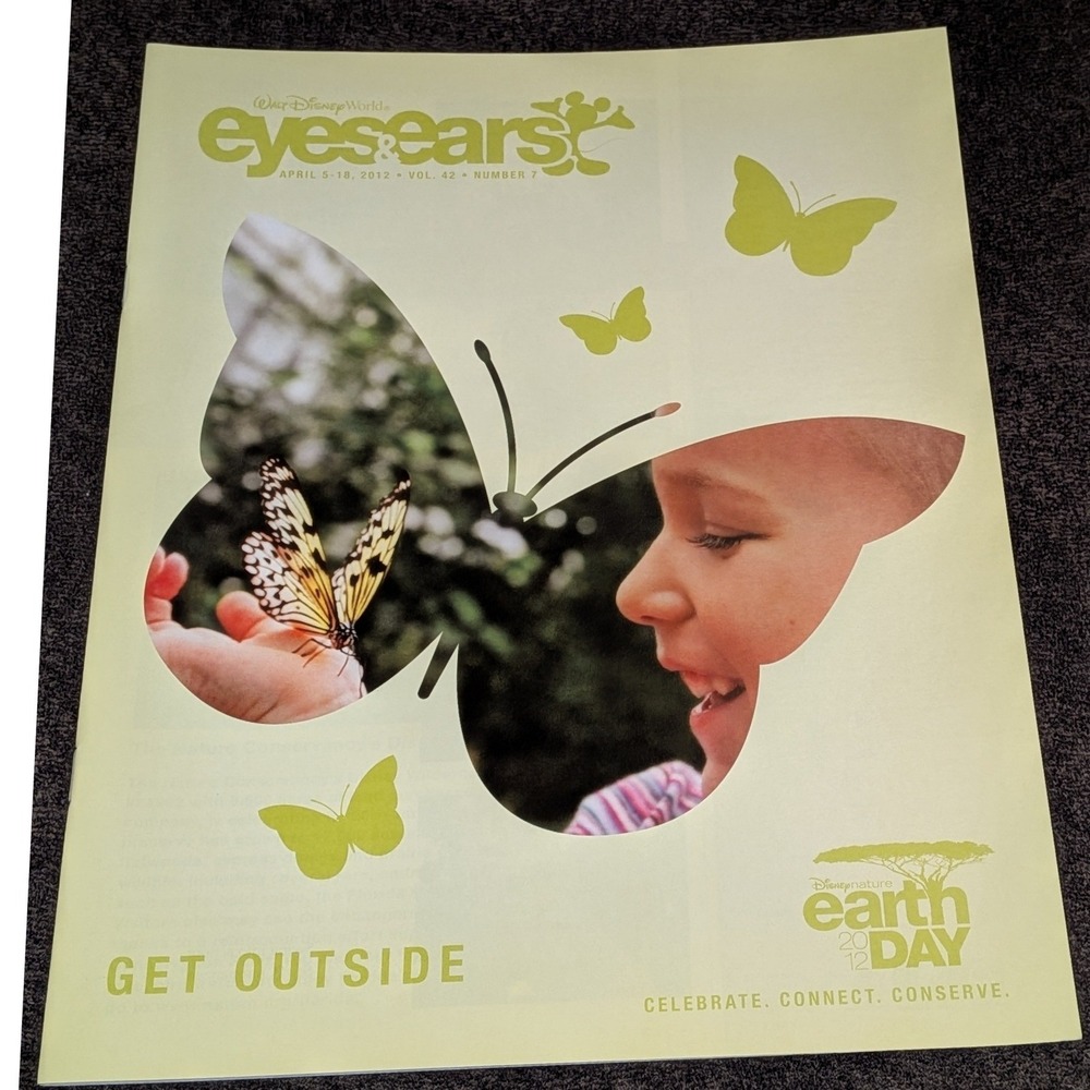 Disney World Eyes & Ears Magazine April 2012 Vol 42 No 7 Earth Day Disneynature